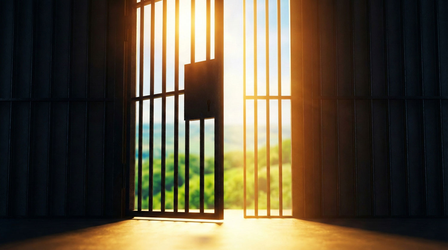 解放された様子