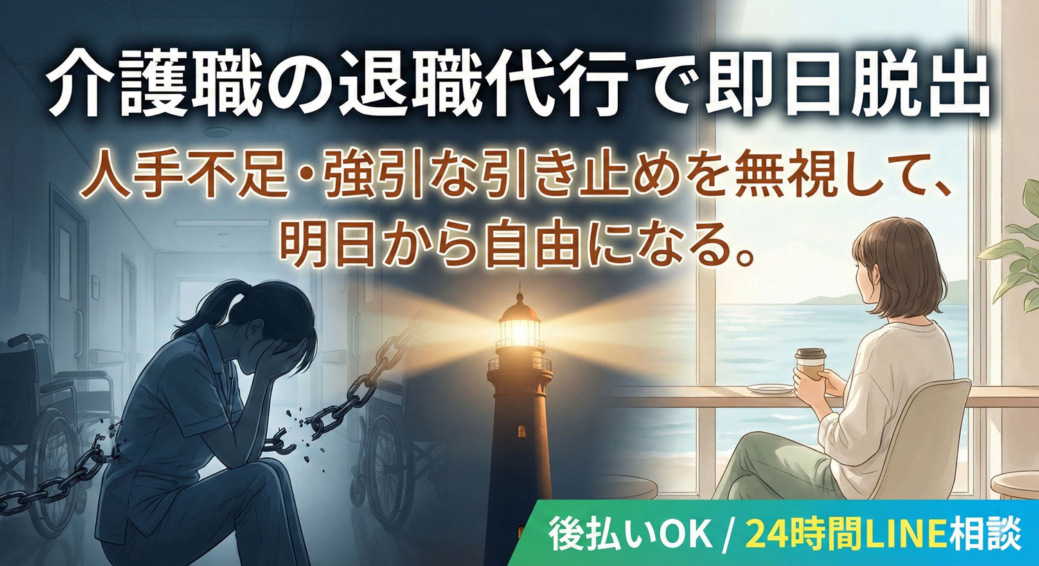 介護職向け退職代行で人手不足の現場を即日脱出！強引な引き止めを回避し安全に辞める方法